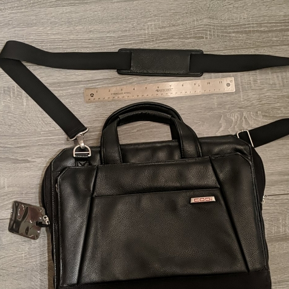 Codi Leather Travel Computer Bag - Picture 1 of 7